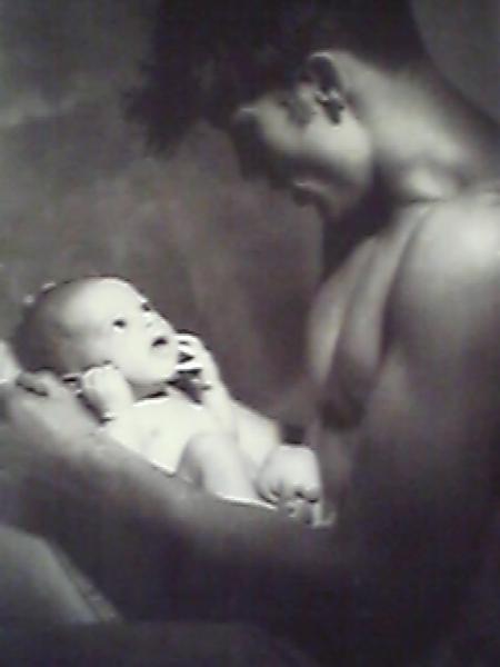 homme et bébé