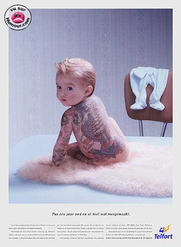 bébé tatoué